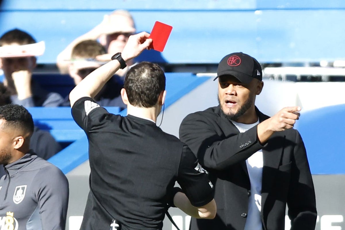 Burnley boss Vincent Kompany: Refereeing hasn’t been good enough this season