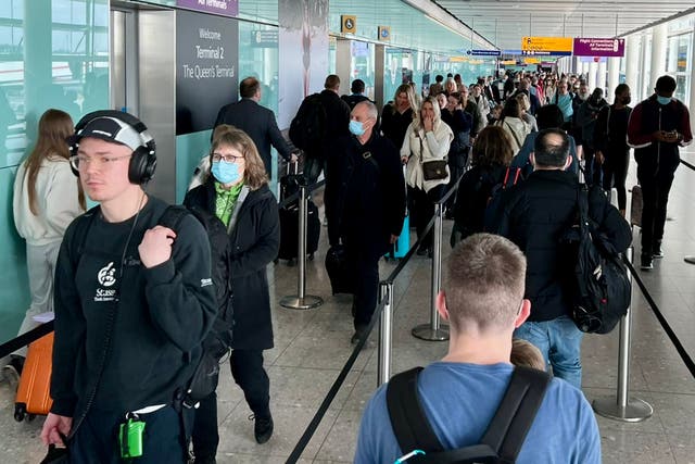 <p>Queues are far more likely to form for inbound travellers than for departures </p>