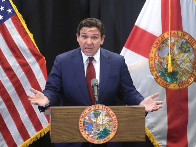 <p>Florida governor Ron DeSantis signed new abortion restrictions into law last year</p>