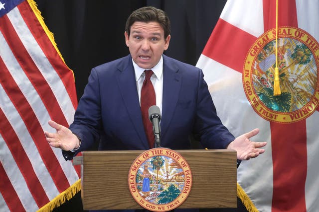 <p>Florida governor Ron DeSantis signed new abortion restrictions into law last year</p>