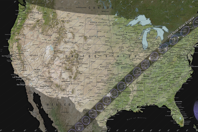 <p>The April 8, 2024, solar eclipse will be visible in the entire contiguous United States, weather permitting</p>