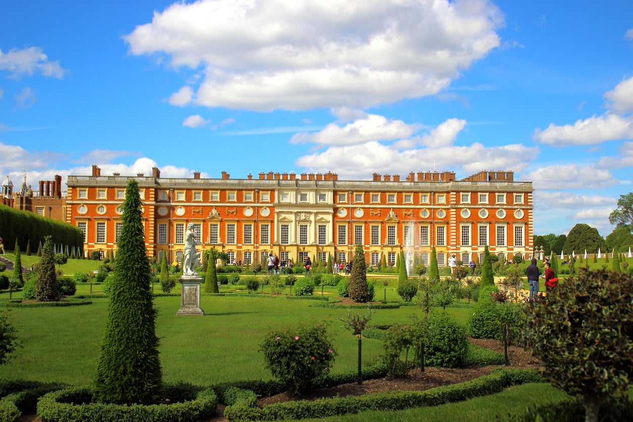 The grounds of Buckingham Palace and St James’ Palace were filmed at Henry VIII’s ‘pleasure palace’