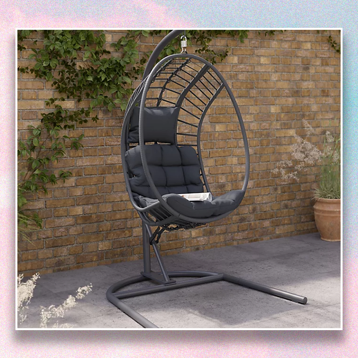 This hanging egg chair from B Q is only 150 The Independent