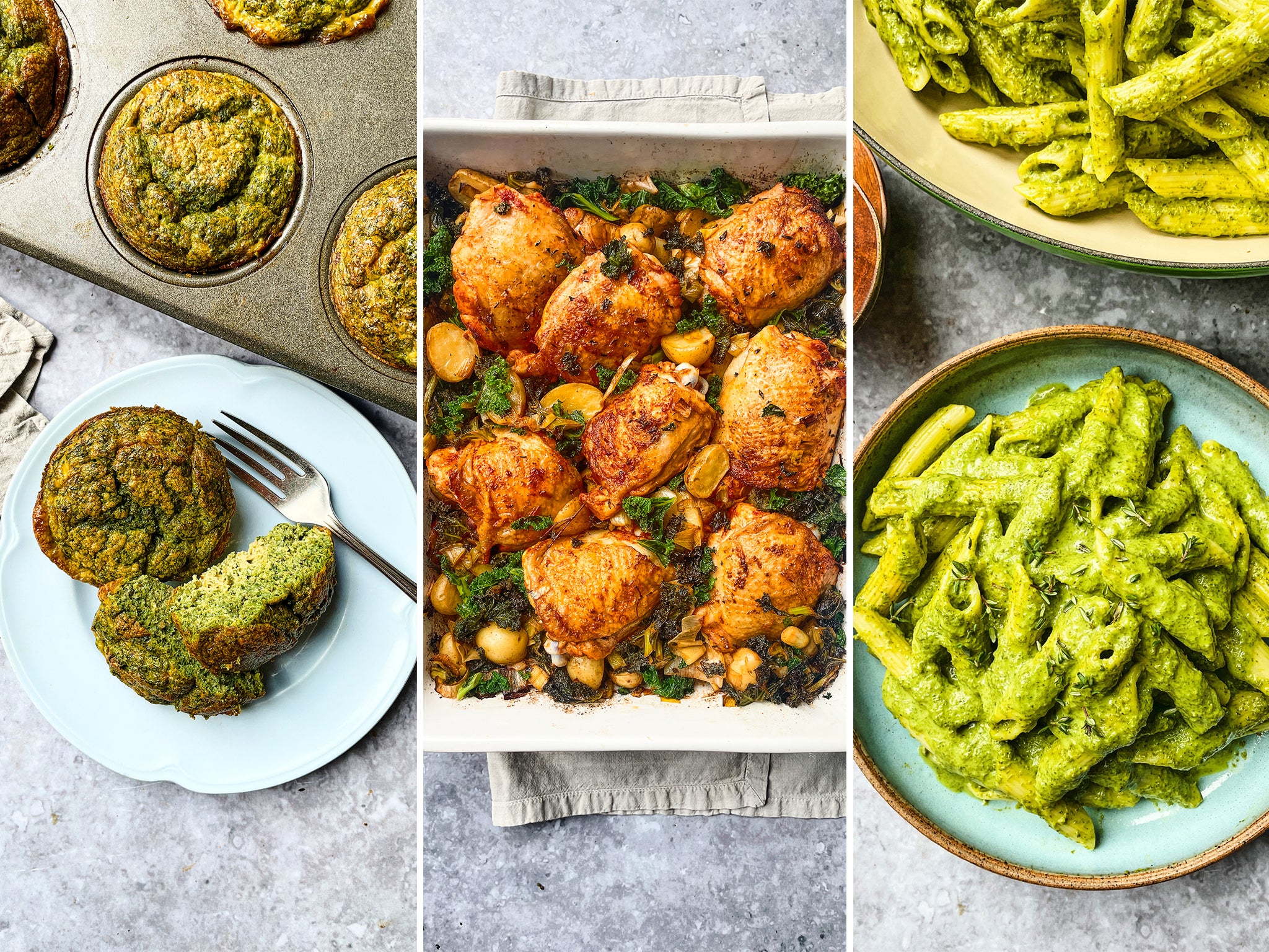 Each of these recipes contain 30 per cent of your recommended daily folate intake