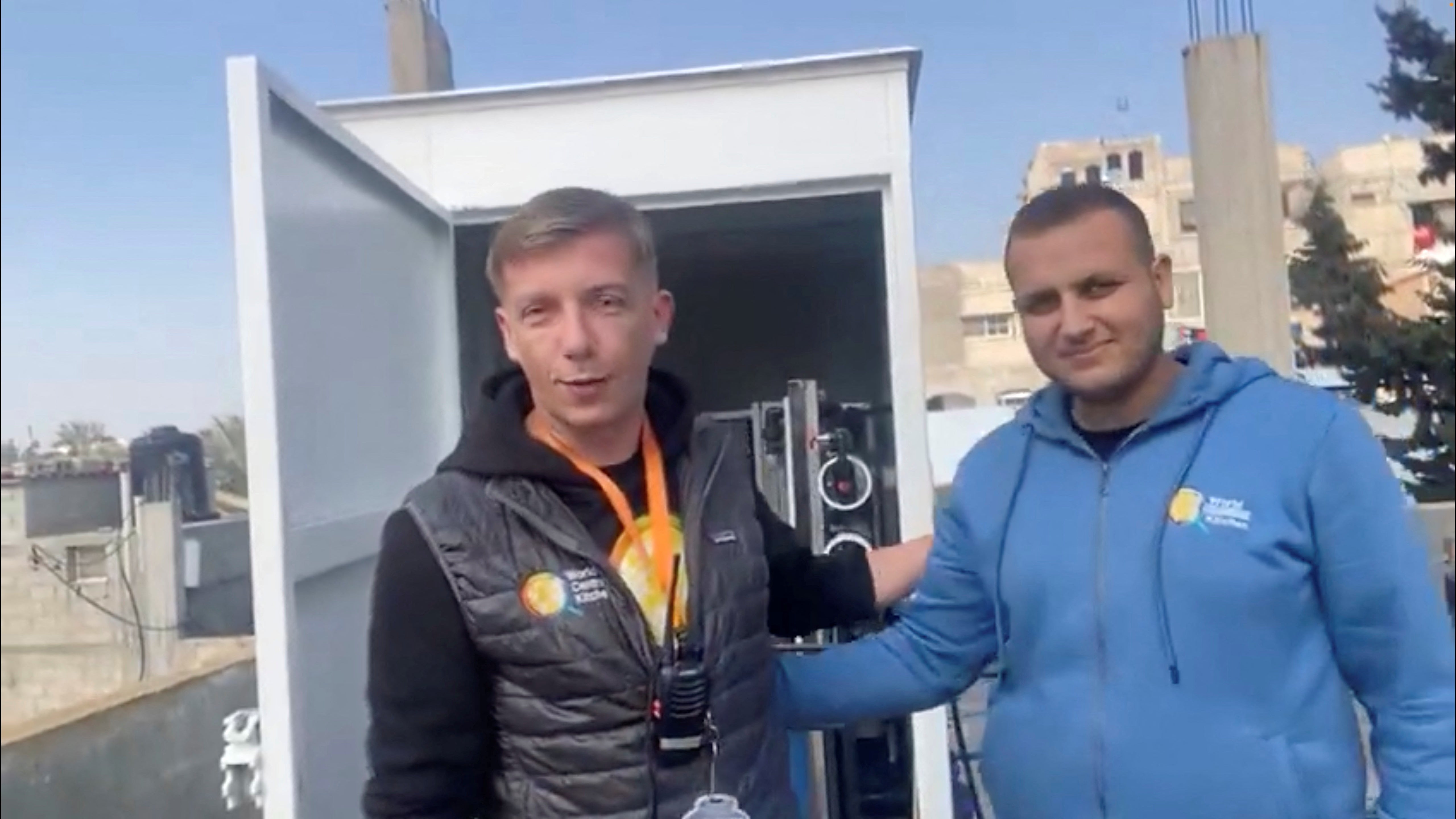 Polish World Central Kitchen and aid worker Damian Sobol, (left) who was killed by Israeli airstrike in Gaza