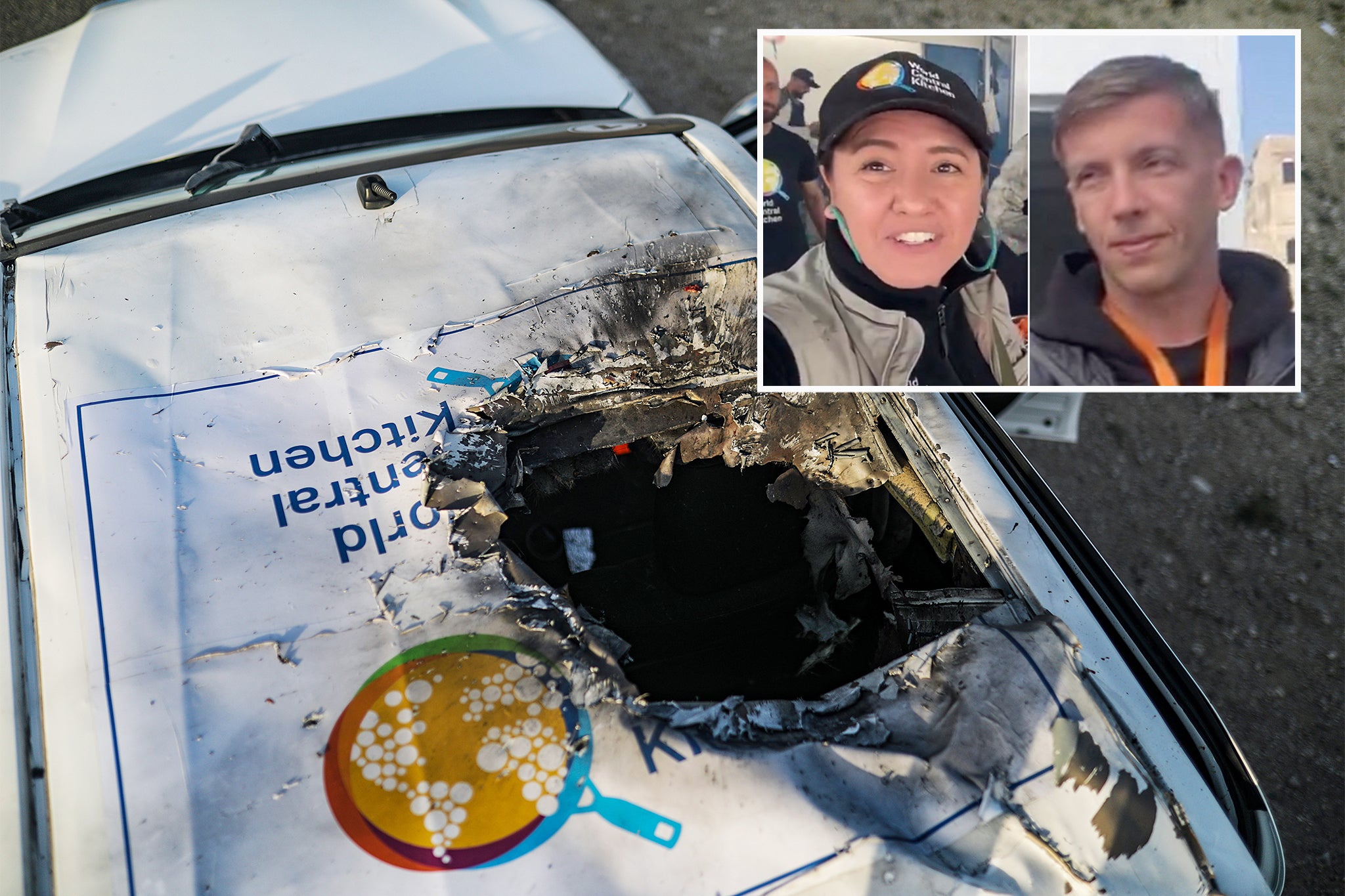 <p>An Israeli airstrike killed seven World Central Kitchen aid workers </p>