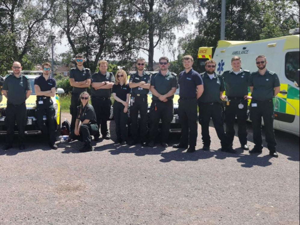 Staff of the new MET Medical ambulance service, which will cover St Albans and Hertfordshire and has around 25 private ambulances