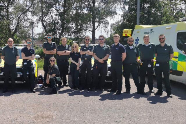 <p>Staff of the new MET Medical ambulance service, which will cover St Albans and Hertfordshire and has around 25 private ambulances </p>