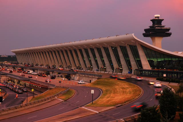 <p>Washington Dulles International Airport designed by Eero Saarinen</p>