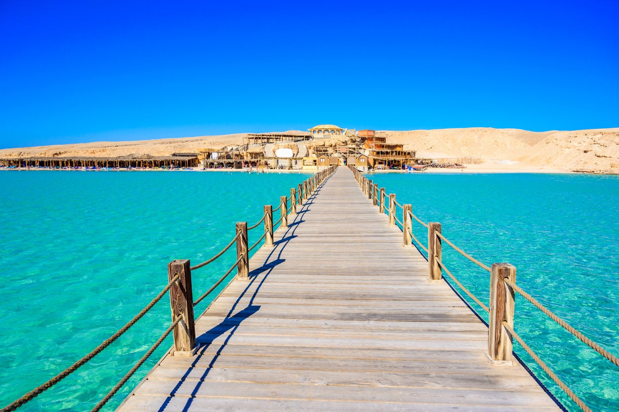 The Giftun Islands are around 45 minutes from Hurghada by boat