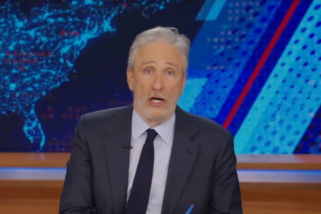 <p>Jon Stewart on ‘The Daily Show’</p>