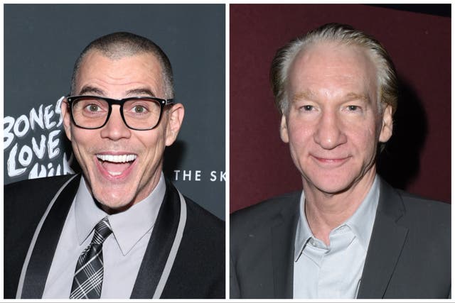 <p>Steve-O (left) and Bill Maher</p>