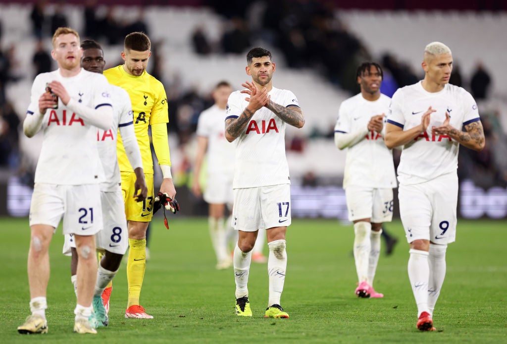 Tottenham and West Ham played out a 1-1 draw at the London Stadium