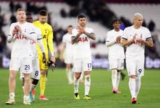 Tottenham miss opportunity as battling West Ham dent top-four hopes