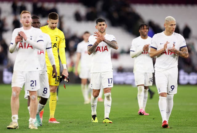 <p>Tottenham and West Ham played out a 1-1 draw at the London Stadium </p>