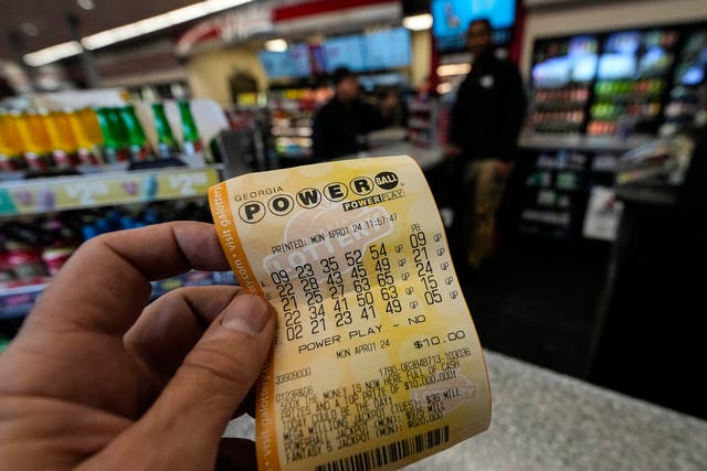 <p>Powerball lottery ticket </p>