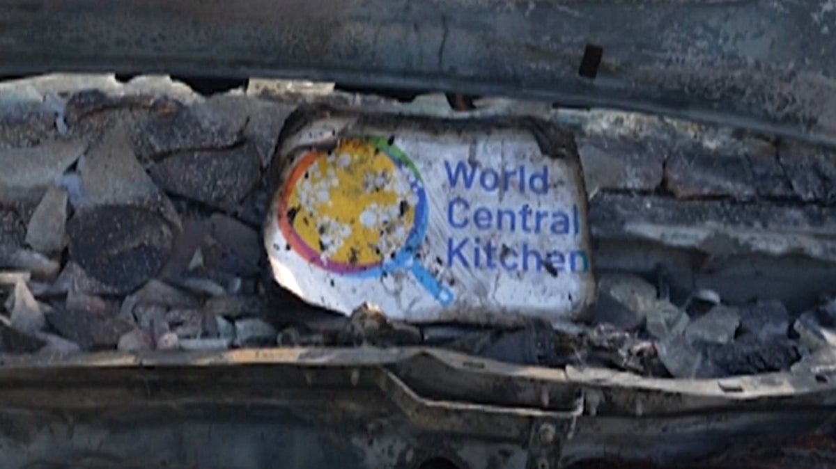 Aid workers’ vehicle hit in Israeli airstrike carried non-profit’s logo