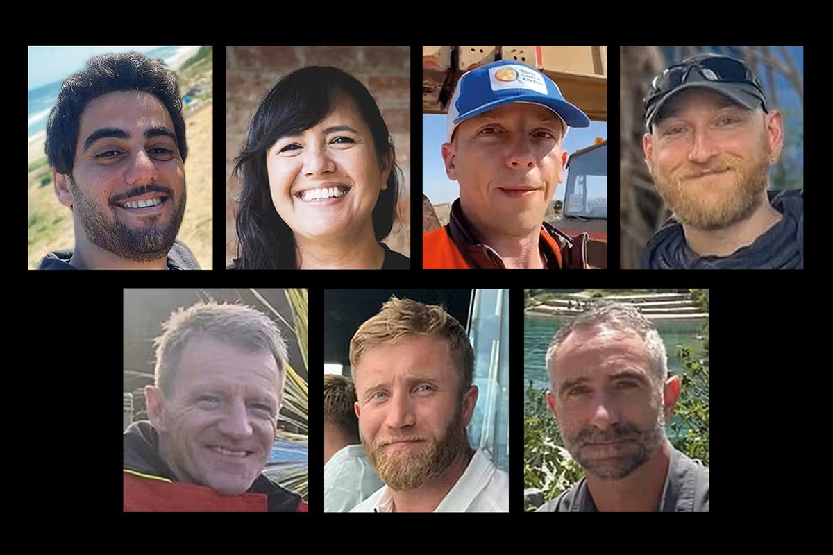 All seven aid workers killed by Israeli strike in Gaza named