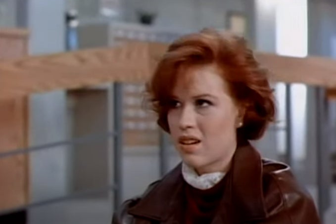 Molly Ringwald in The Breakfast Club trailer