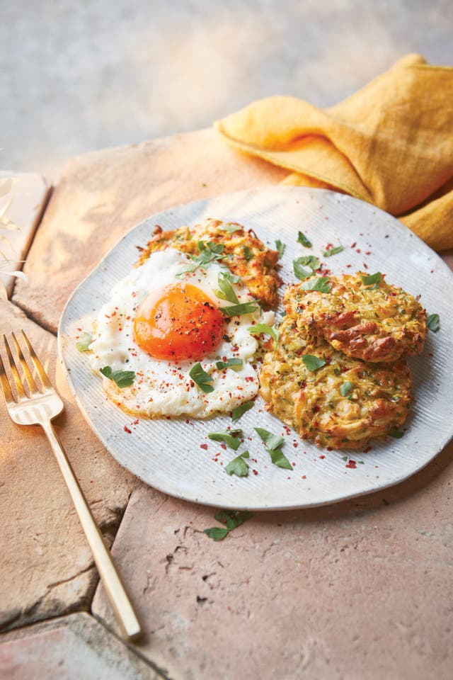 <p>The spicy root patties from The Diabetes Weight-Loss Plan by Katie Caldesi</p>