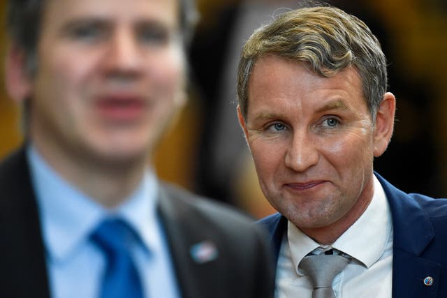 <p>AfD’s regional leader Björn Höcke, a charismatic 52-year-old former history teacher, is on course to be the next governor of Thuringia </p>