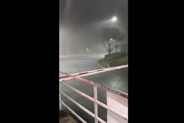 <p>Severe storms lash northern Georgia.</p>
