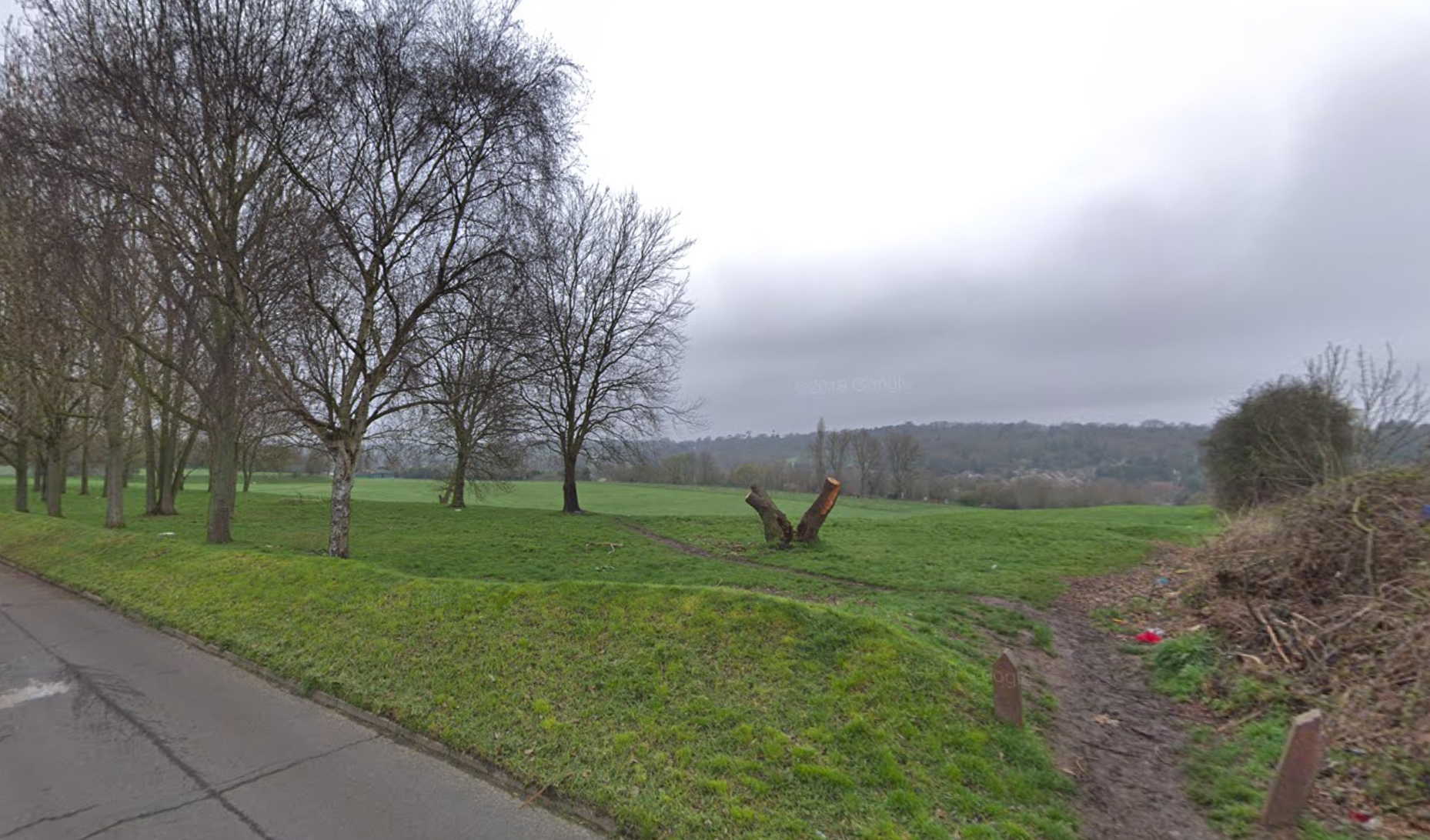 Possible human remains were discovered at Rowdown Field, Croydon