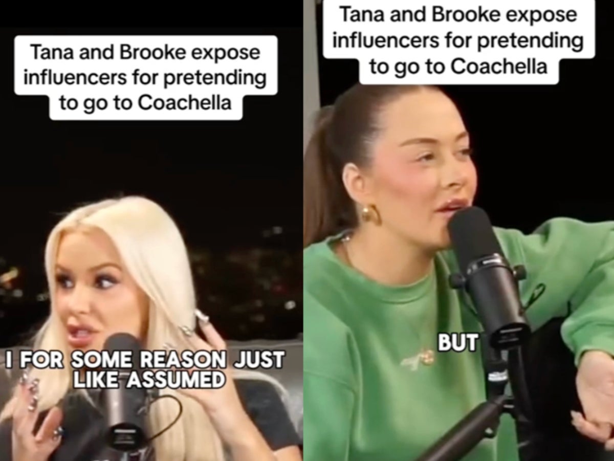 Tana Mongeau and Brooke Schofield claim some influencers pretend to go to Coachella