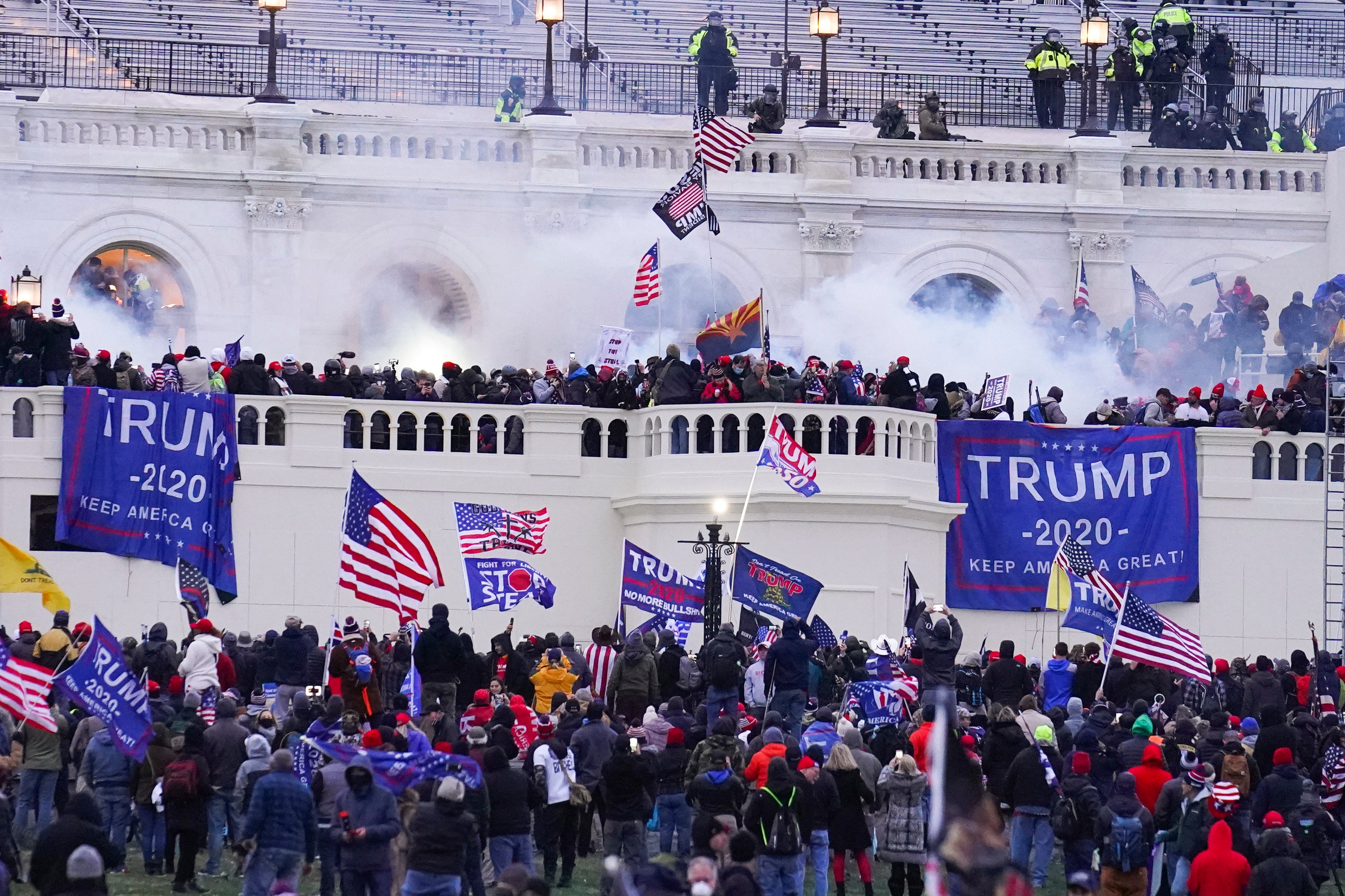 Rioters at the U.S. Capitol on Jan. 6, 2021, in Washington.