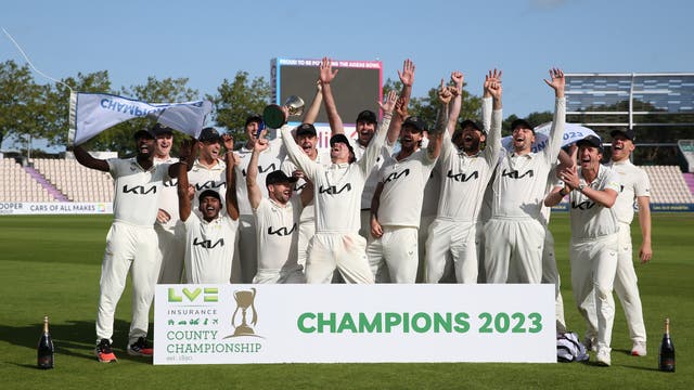 <p>Surrey were the County Championship winners in 2023</p>