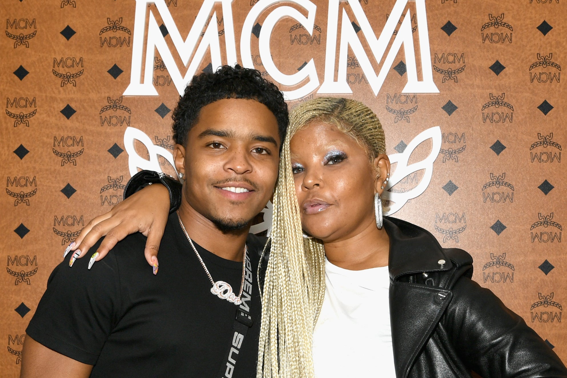 Justin Dior Combs (left) and Misa Hylton in 2018