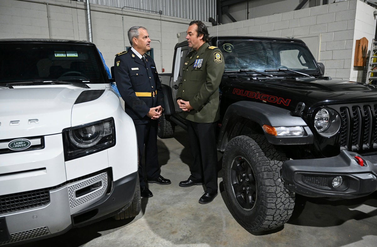 Canadian authorities have seized 598 stolen vehicles at Montreal port