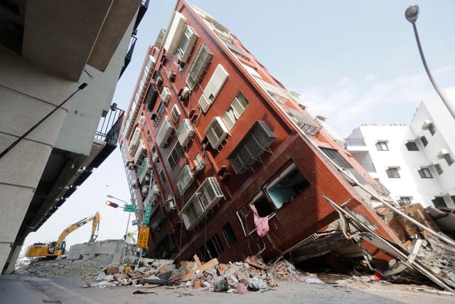 APTOPIX Taiwan Earthquake