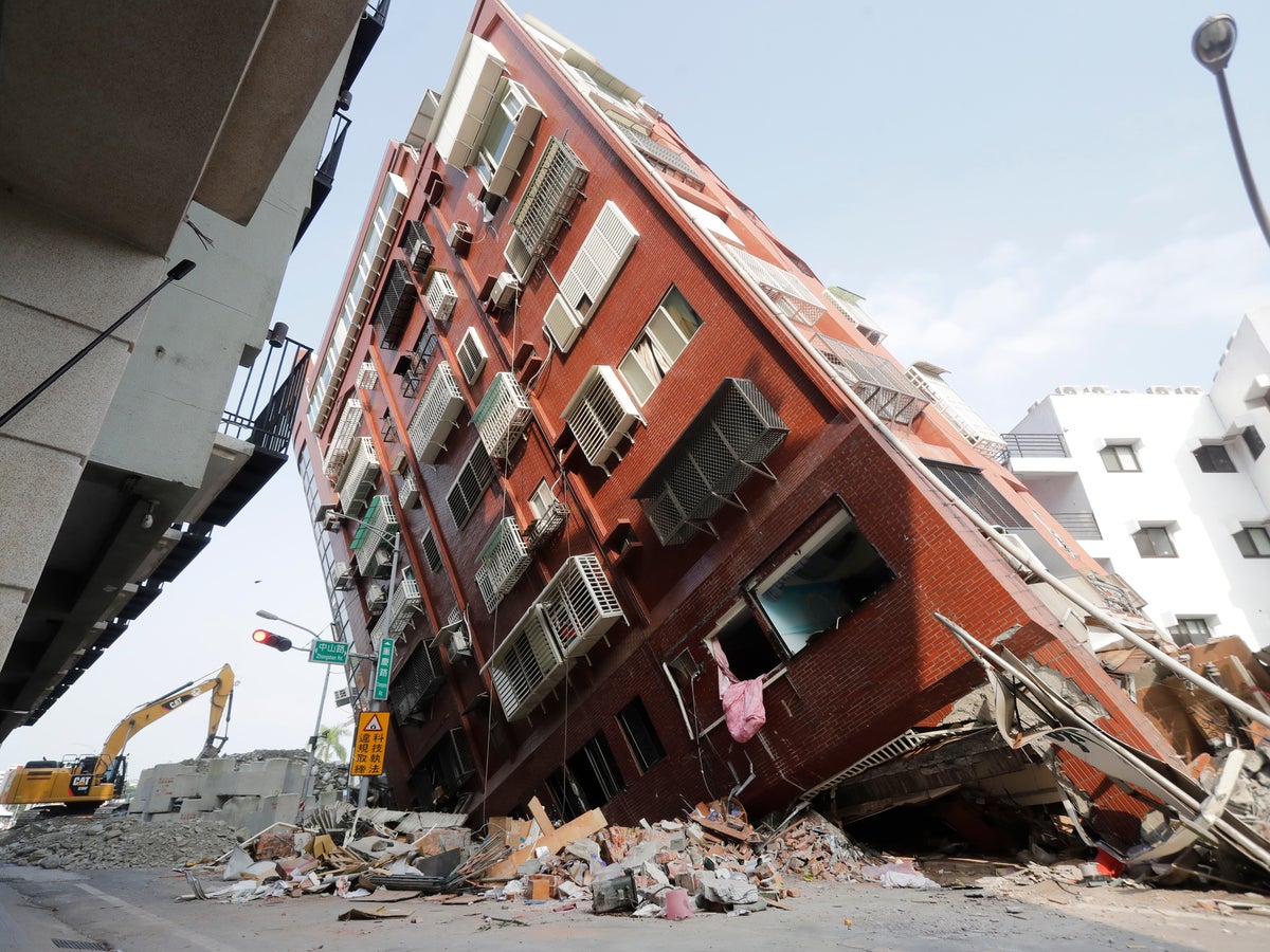Rescuers search for people out of contact in Taiwan after strong earthquake | The Independent