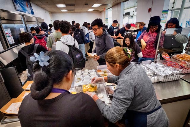 California School Food Wages