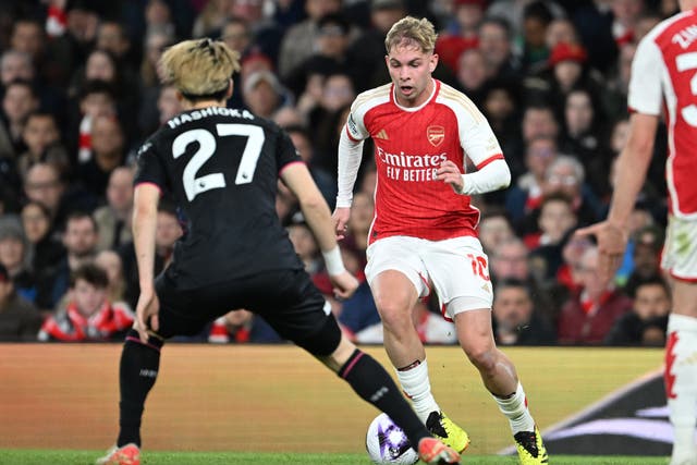 <p>Emile Smith Rowe shone against Luton and will have a role to play as Arsenal target the Premier League title </p>
