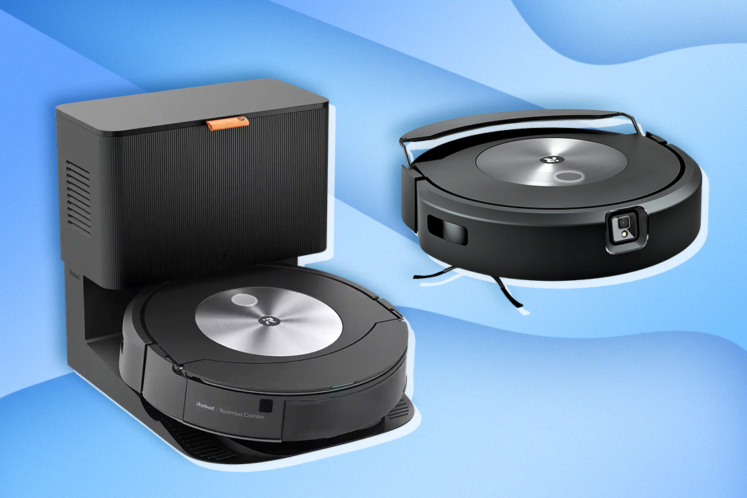 The Roomba j7+ charging base stores weeks of dirt and blends into any room in the home