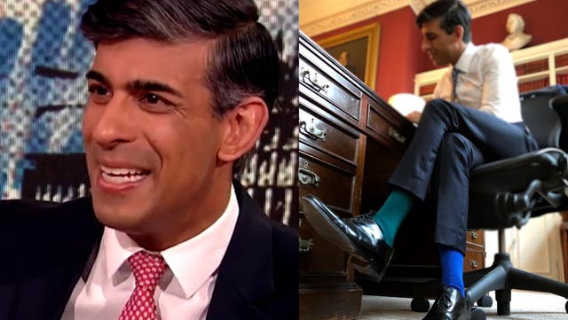 <p>Rishi Sunak asked most important political question - Why are his trousers so short?</p>