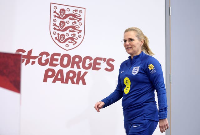 <p>Sarina Wiegman and England must play through fixture congestion if they are to qualify automatically </p>