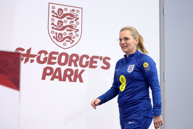 <p>Sarina Wiegman and England must play through fixture congestion if they are to qualify automatically </p>