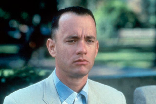 <p>Down in the Gumps: Tom Hanks as Forrest in the 1994 Oscar winner</p>