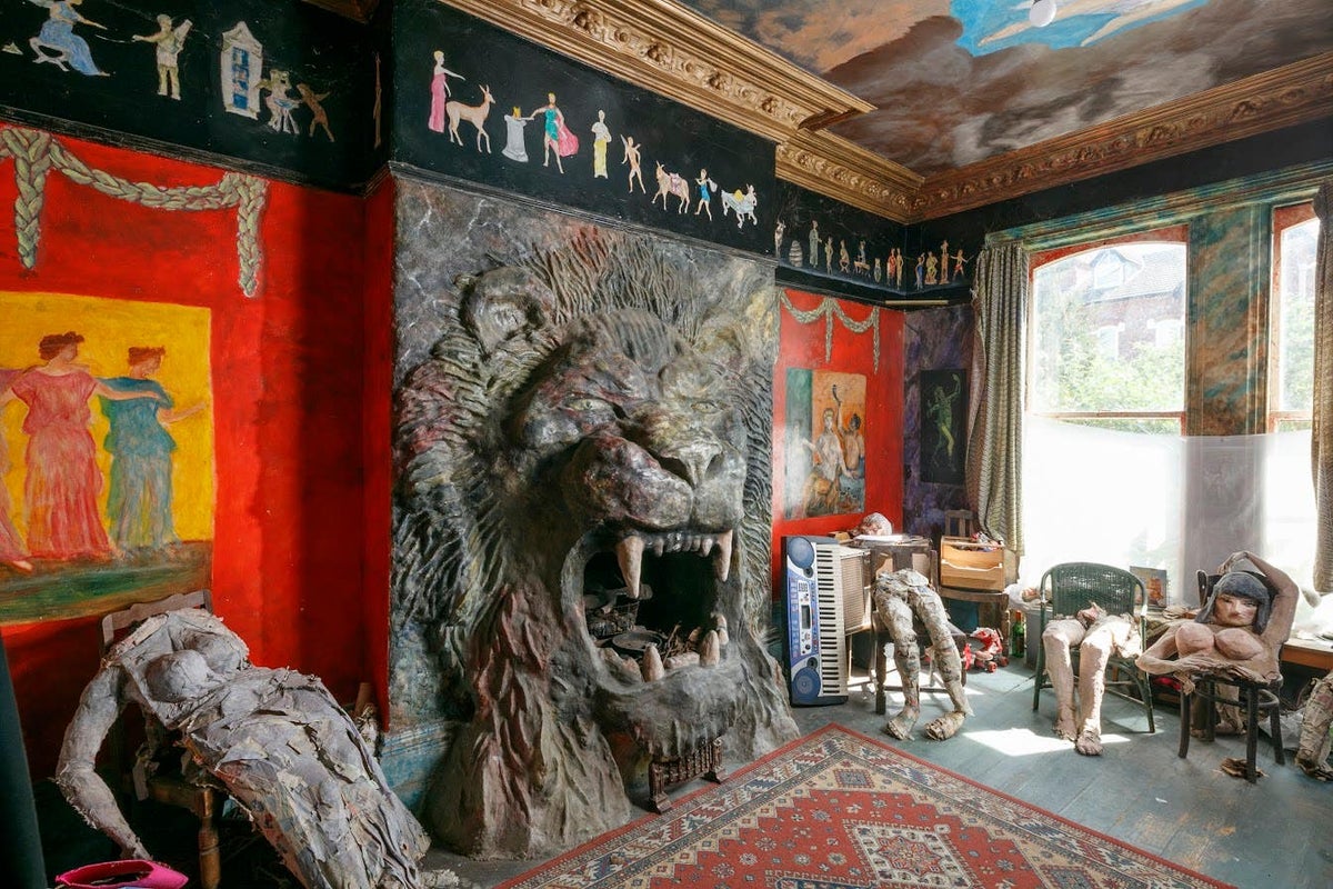 Ron’s Place: Wirral flat of outsider art granted grade-II listing