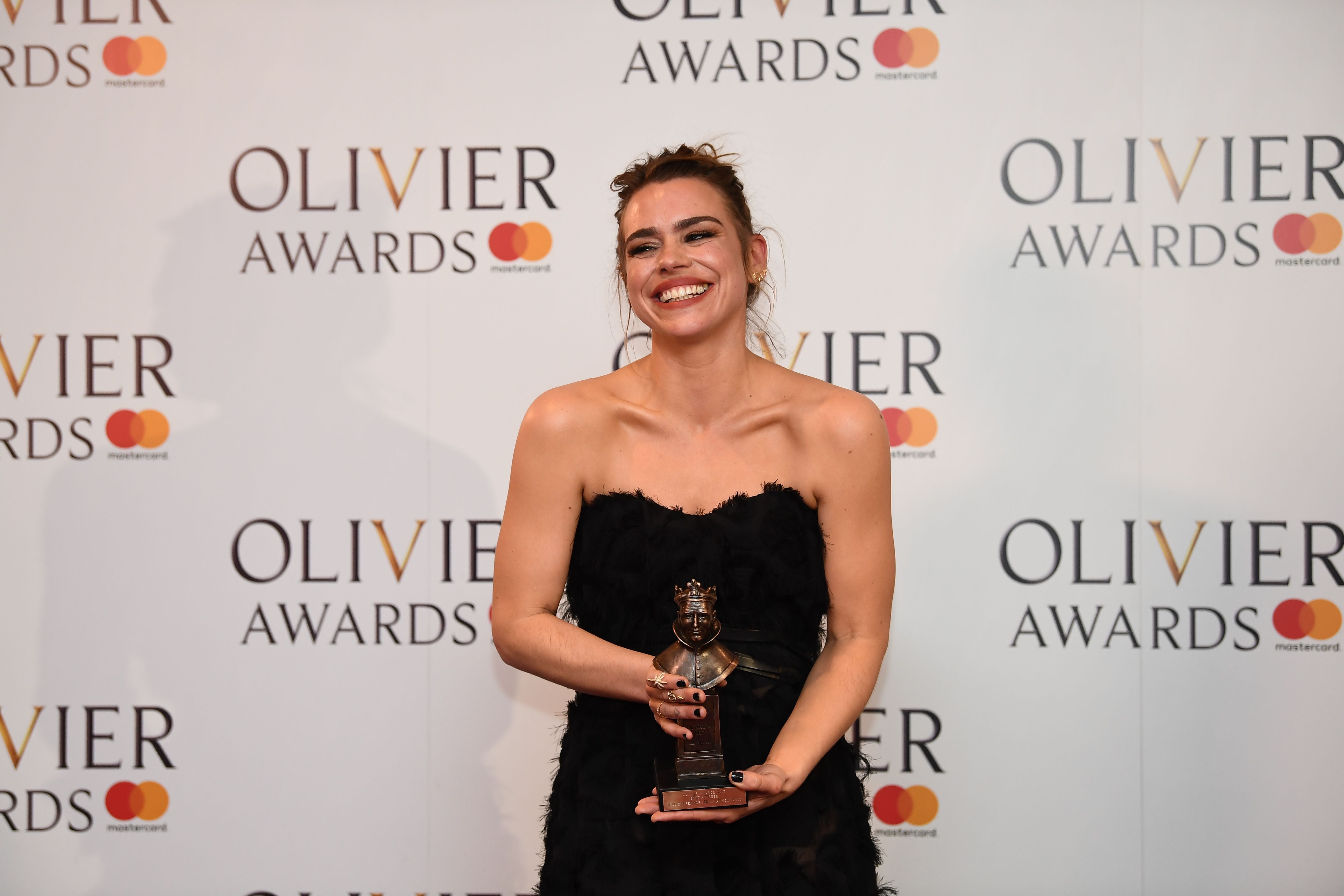 Piper after winning the Best Actress Olivier for ‘Yerma’ in 2017