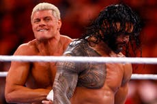 WrestleMania 40 - live: Updates and results from night one as The Rock and Reigns face Rhodes and Rollins