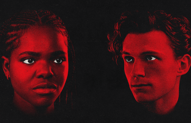 <p>Francesca Amewudah-Rivers and Tom Holland pictured in promo for ‘Romeo and Juliet’ </p>