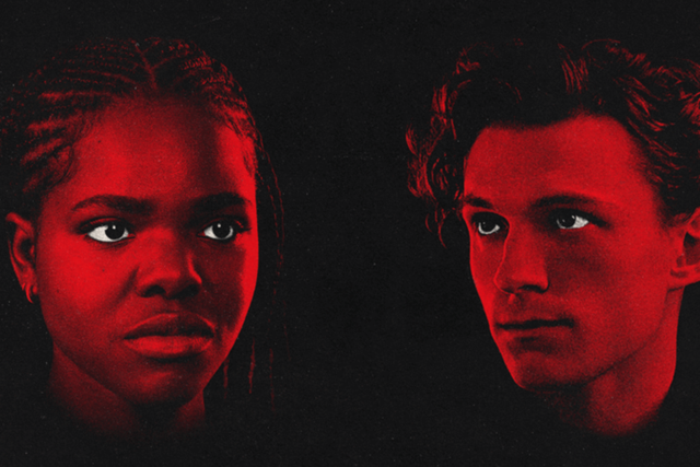 <p>Francesca Amewudah-Rivers and Tom Holland pictured in promo for ‘Romeo and Juliet’ </p>