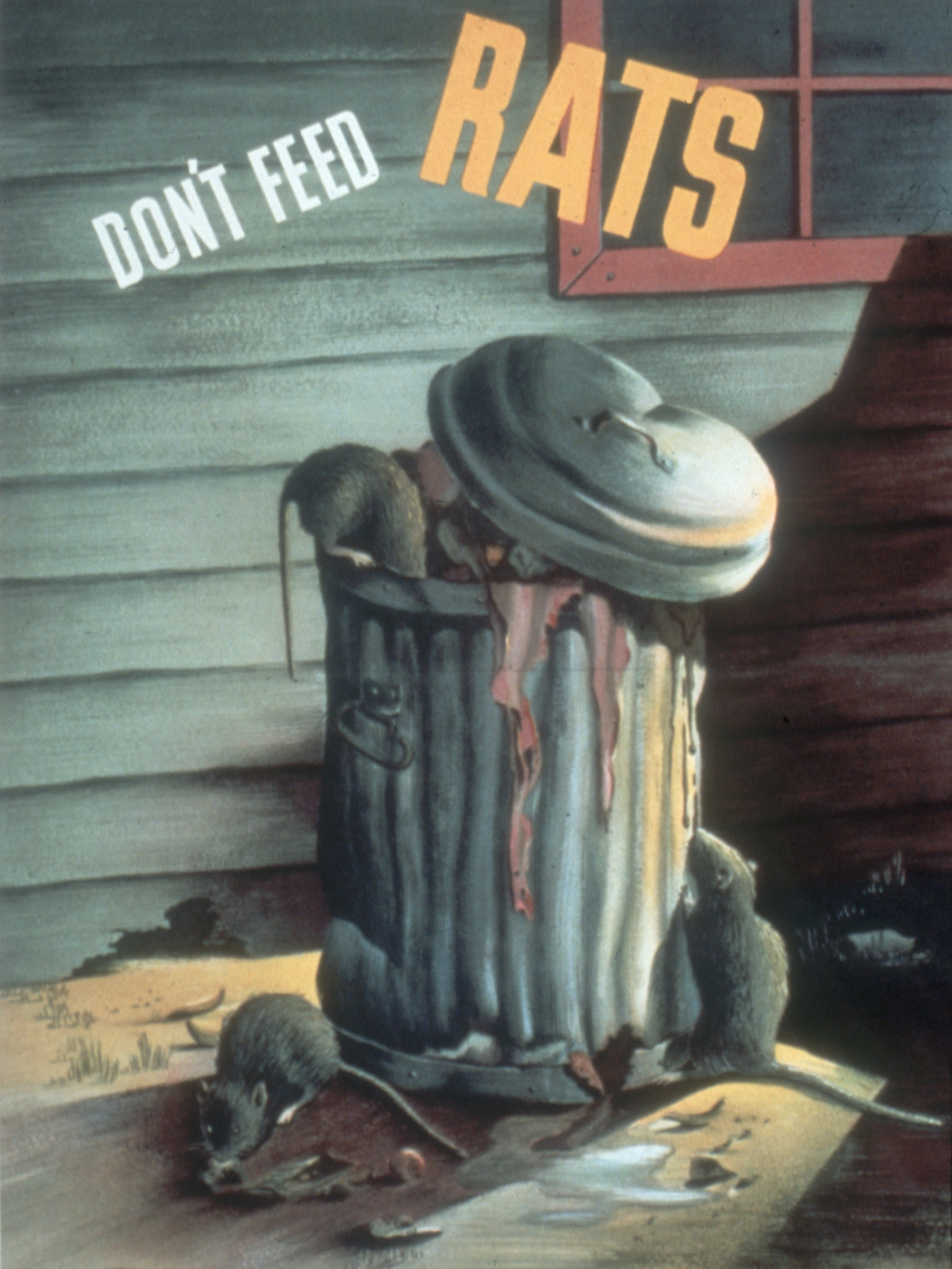 An anti-rat poster published in 1944