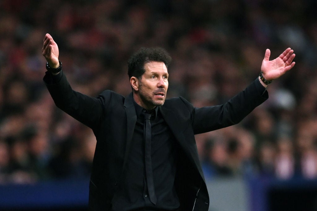 Simeone has been invigorated by Atletico’s return to the Champions League quarter-finals