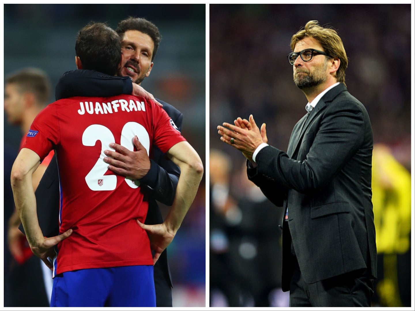 Simeone and Klopp had extraordinary success with Atletico and Dortmund but suffered heartbreaking defeats in the Champions League finals that would have capped their achievements