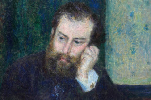 <p>‘Alfred Sisley’, by Pierre-Auguste Renoir, 1870-6</p>